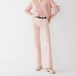 J.Crew high rise flare jeans, 32", pink